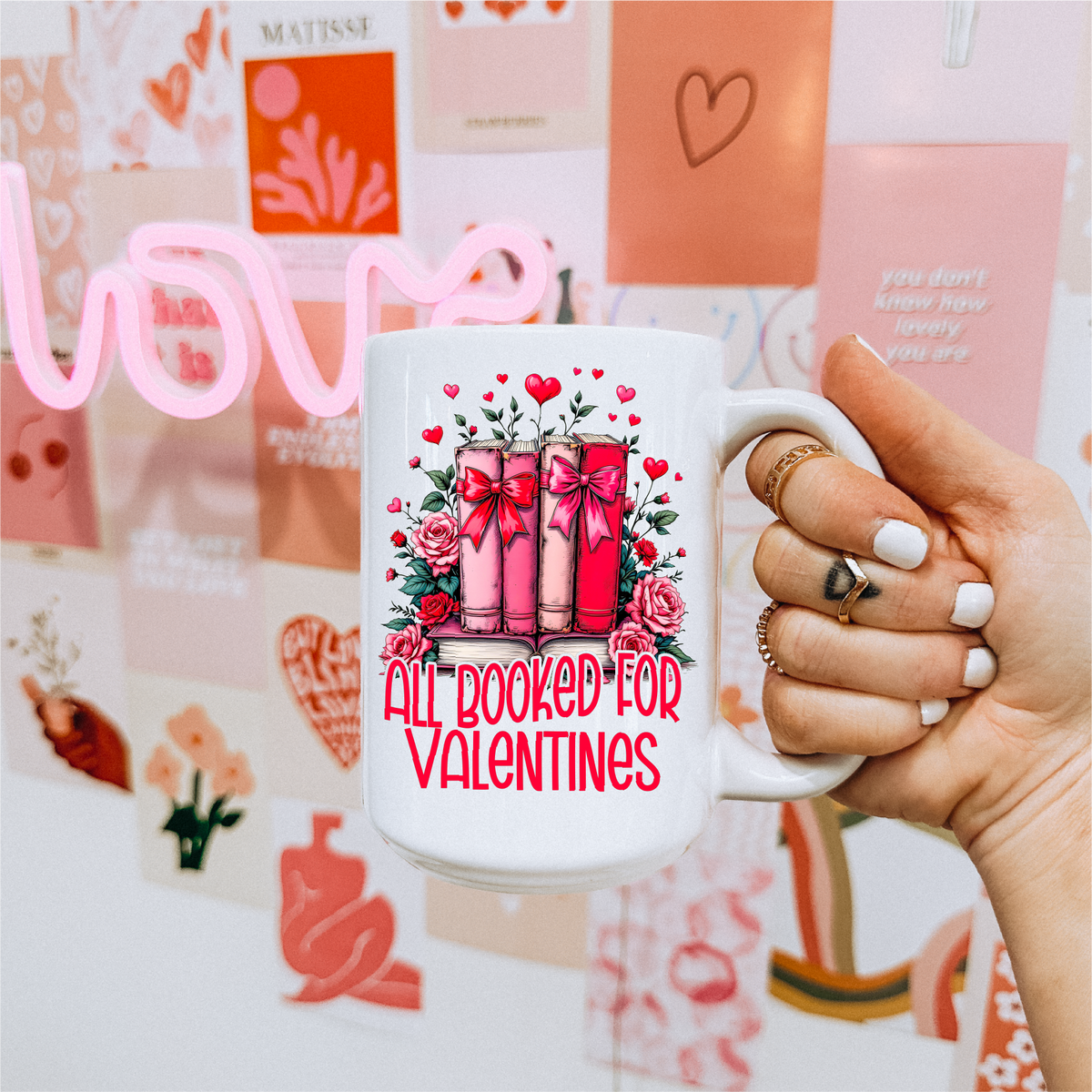 Mug en céramique « Tout réservé pour la Saint-Valentin » | Littéraire