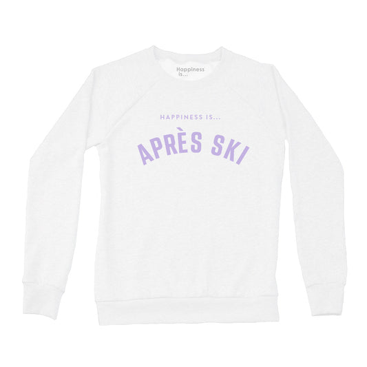 Women's Apres Crew Sweatshirt, White