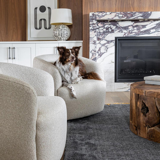 Fauteuil pivotant Aspen - Buff Beige