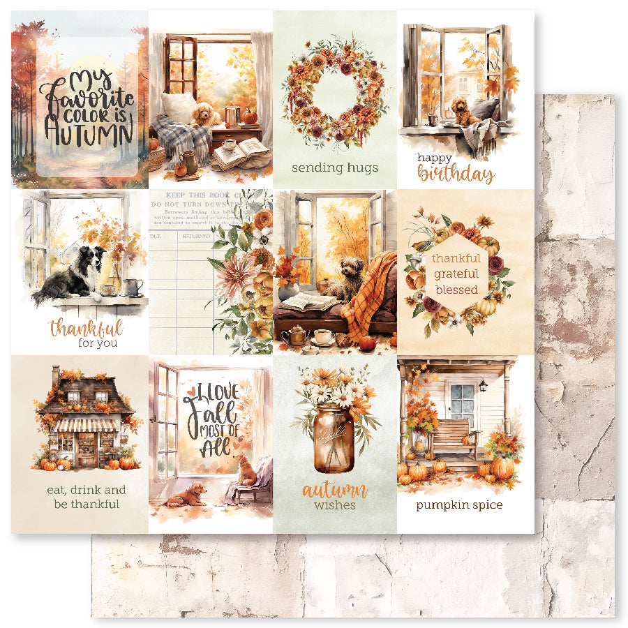 Collection de papier Florals d'automne 12x12 32961
