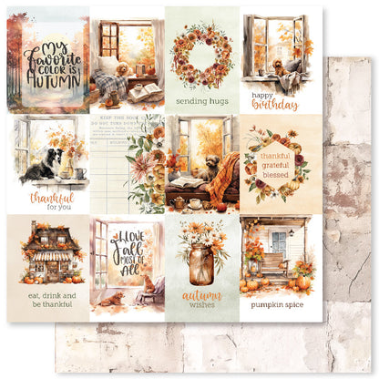 Collection de papier Florals d'automne 12x12 32961