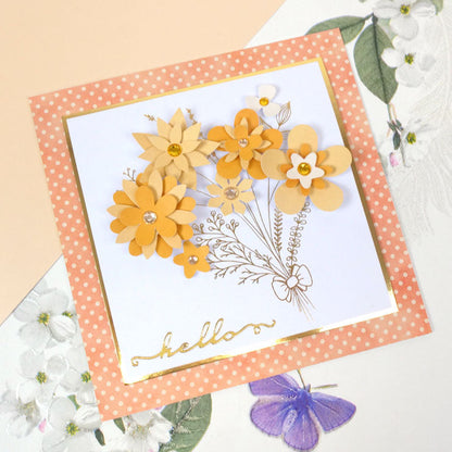 Façades de carte Build-a-Bouquet 15 x 15 cm
