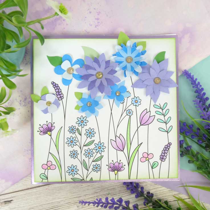 Façades de carte Build-a-Bouquet 15 x 15 cm