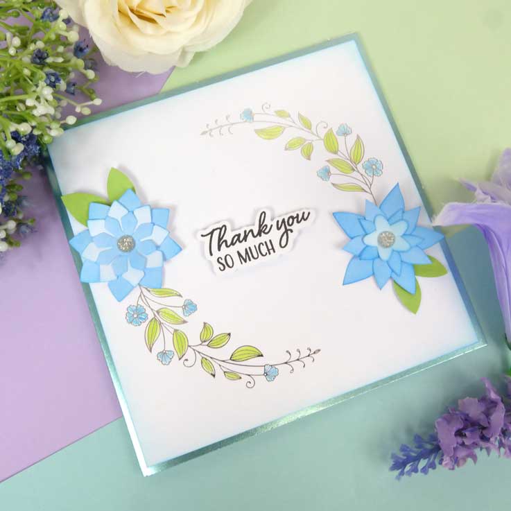Façades de carte Build-a-Bouquet 15 x 15 cm
