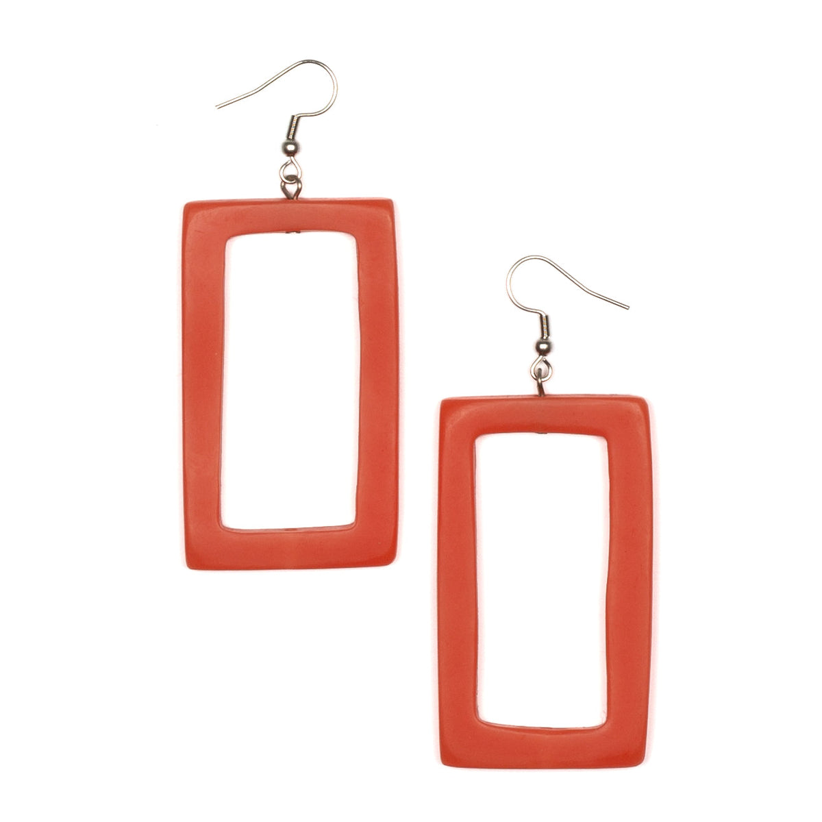 Resin Rectangular Earring