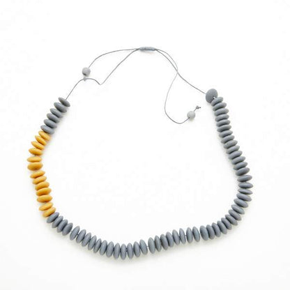 Resin Stacked Disc Necklace