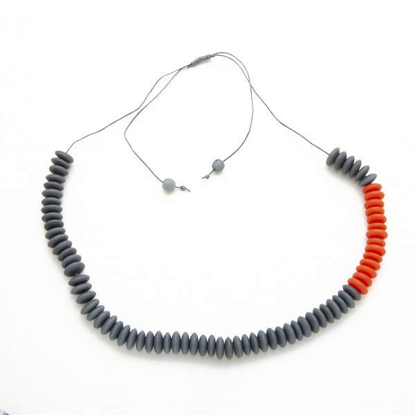 Resin Stacked Disc Necklace