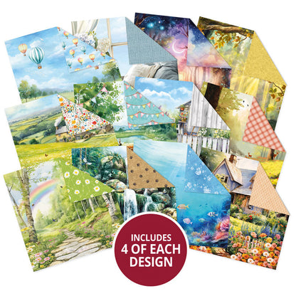 Fonds Brillants - Compagnons Joueurs Bloc de papier 20x20 cm