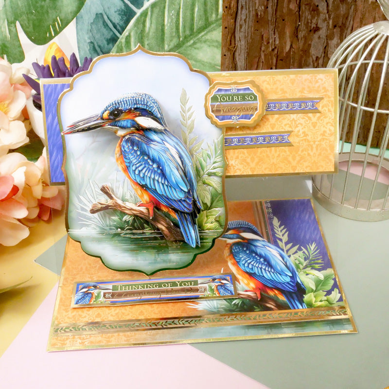 Beautiful Birds Deco-Large Set - Colourful Kingfisher
