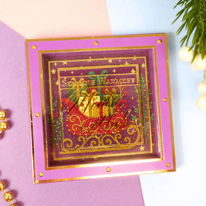An Embroidered Christmas Square Pocket Pad