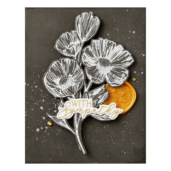 Vous êtes l'ensemble de plaques et de matrices Everything Sentiments de la collection Pressed Posies