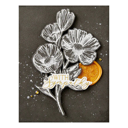 Vous êtes l'ensemble de plaques et de matrices Everything Sentiments de la collection Pressed Posies
