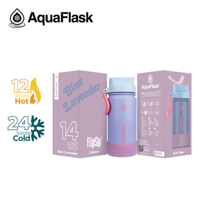 Bouteilles d'eau AquaFlask Kids FlipSip 414 ml (14 oz)