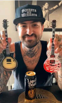 Bobby Keller Blood Splatter ESP Eclipse Mini Guitar Replica Collectible
