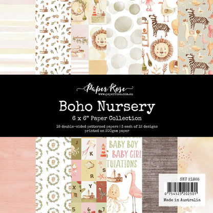 Collection de papiers "Chambre de bébé Bohème" 6x6 (21855)