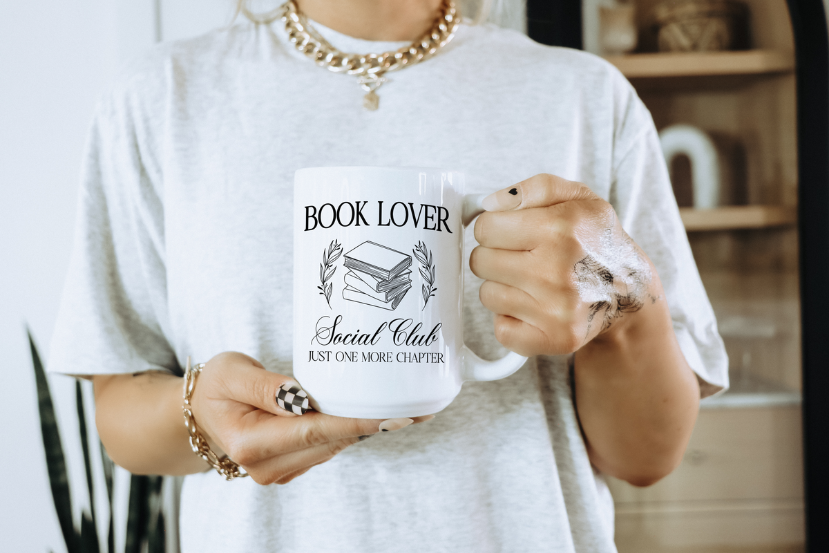 Mug en céramique pour club de lecture | Amoureux des livres | Mug littéraire