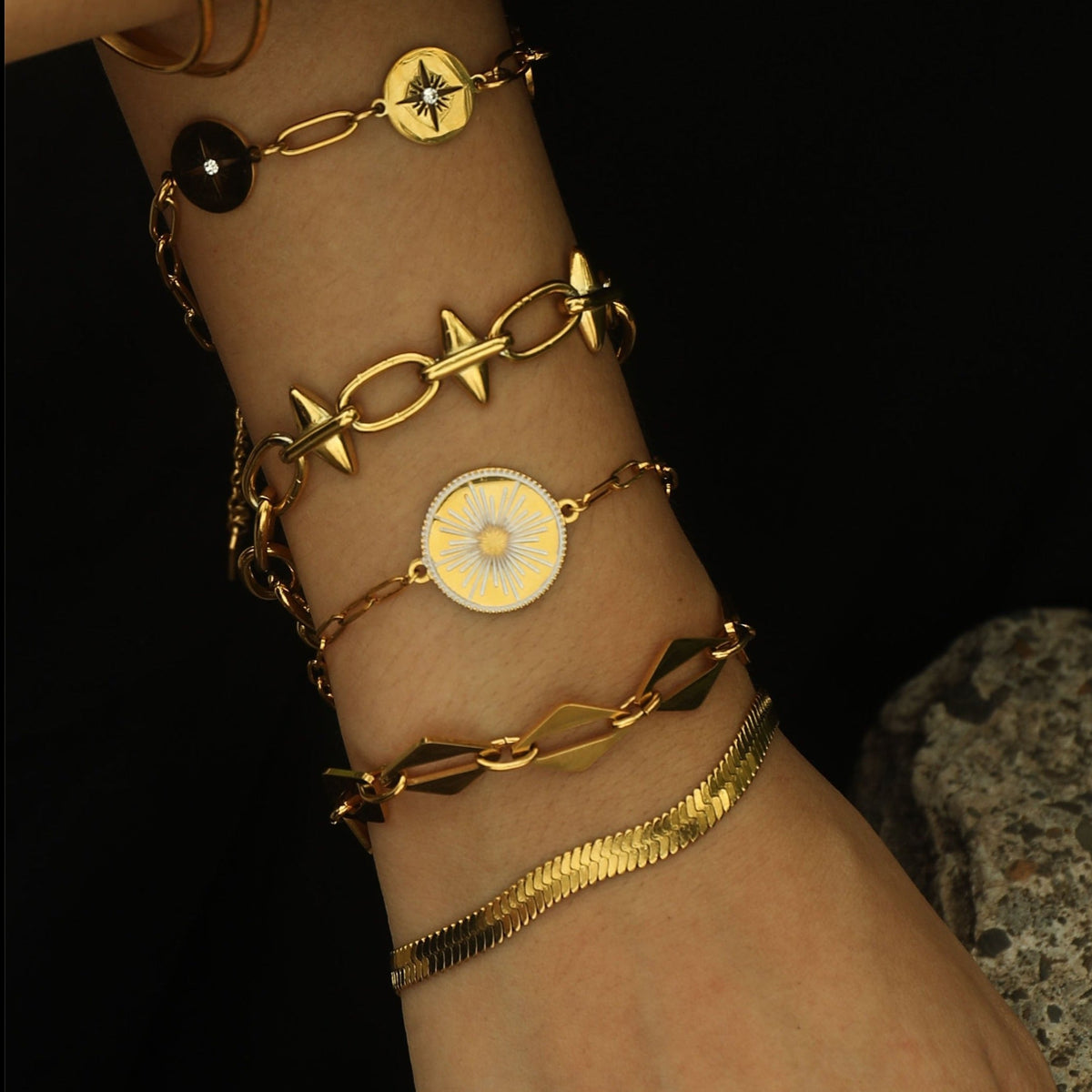 Bracelet texturé peau de serpent LAILA