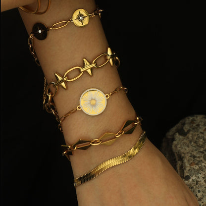 Bracelet texturé peau de serpent LAILA