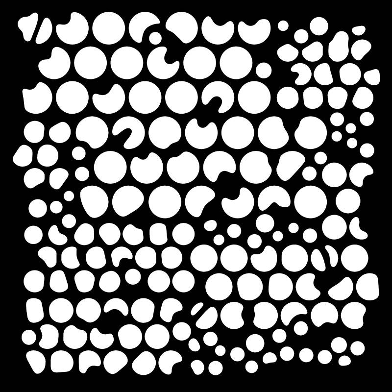 Pochoir Woodware Bubbles 15,24 cm x 15,24 cm