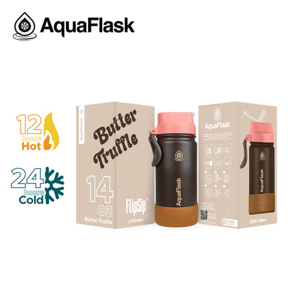 Bouteilles d'eau AquaFlask Kids FlipSip 414 ml (14 oz)