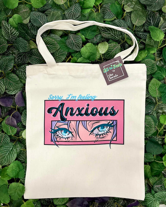 Sac fourre-tout "Désolé, je suis anxieux"