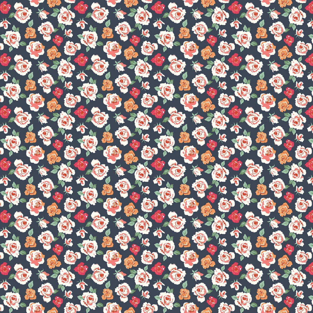 Riley Blake -  Bloomberry - Tiny Roses - Midnight