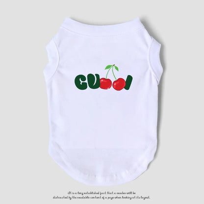 Gigi Cherry Dog Tee | Dog T-Shirt