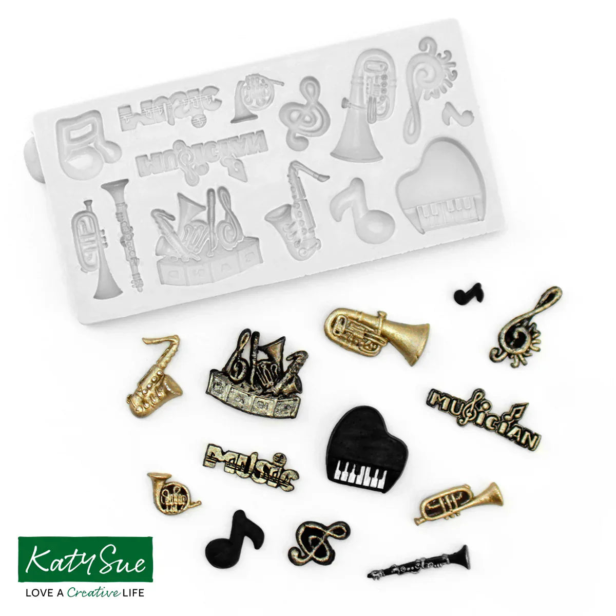 Moule en silicone Ensemble de musique miniature