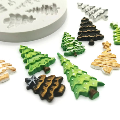 Miniature Christmas Trees Silicone Mould