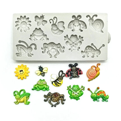 Miniature Summer Bugs Silicone Mould