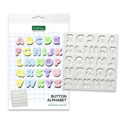 Button Alphabet Silicone Mould
