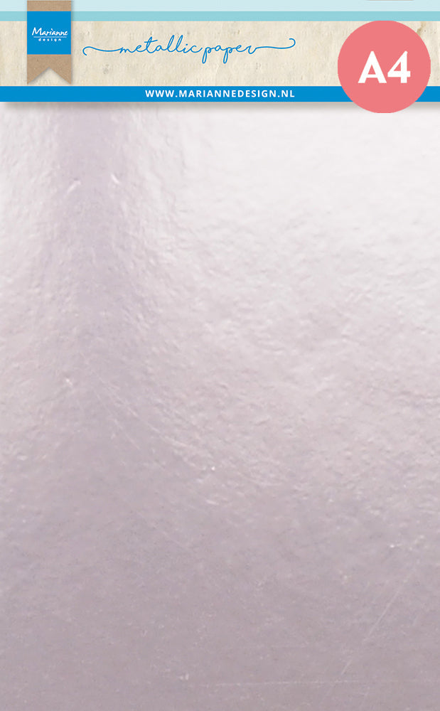 Marianne Design Papier Métallique - A4 - Rose Clair