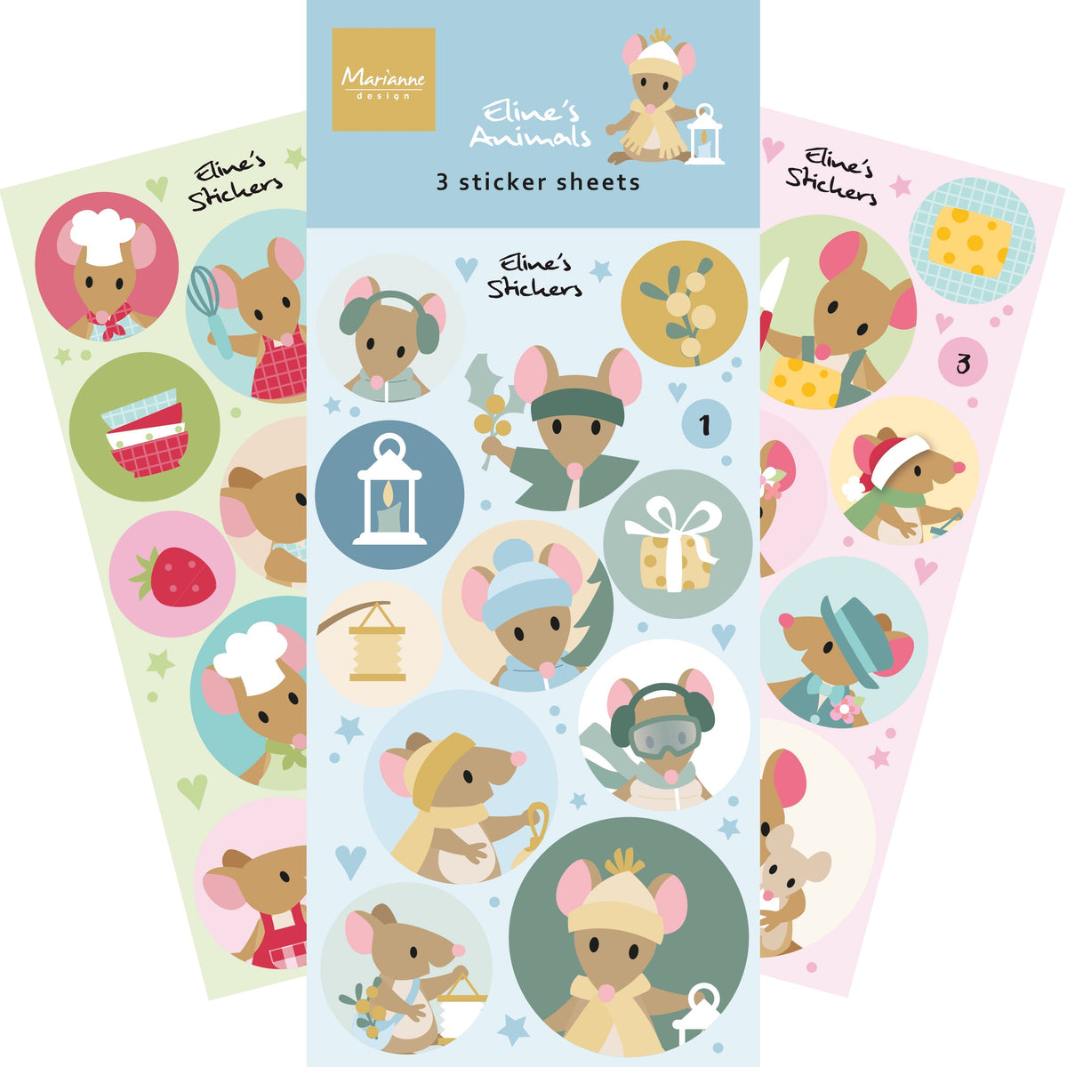Marianne Design Stickers Eline's Mice