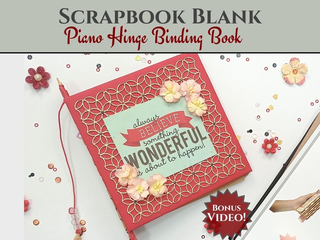 CrafTreat Blocs de scrapbooking - Livre à charnière piano - Couleur noire