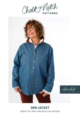 Chalk and Notch Den Jacket Patron imprimé