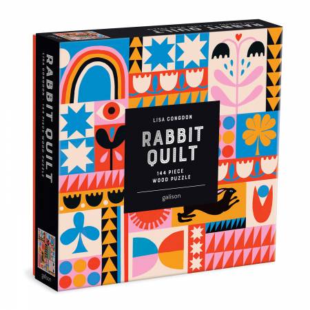 Puzzle en bois 144 pièces Lapin de Lisa Congdon