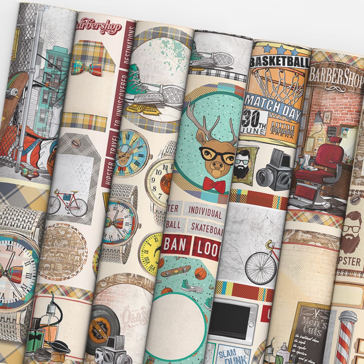 Bloc Créatif Bella Hipster Ciao A4 9 feuilles/paquet