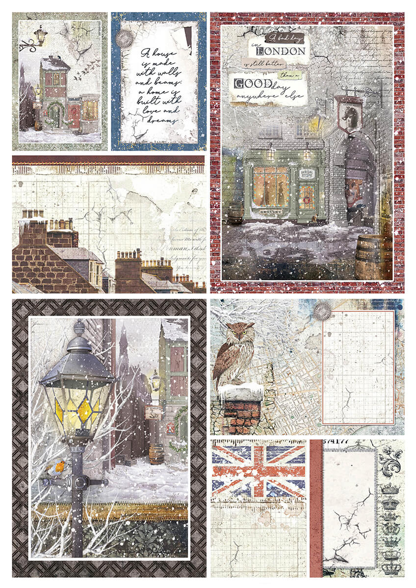 London's Calling Blocs Créatifs A4 9/Paquet + 1 feuille deluxe offerte