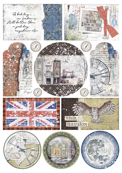 London's Calling Blocs Créatifs A4 9/Paquet + 1 feuille deluxe offerte
