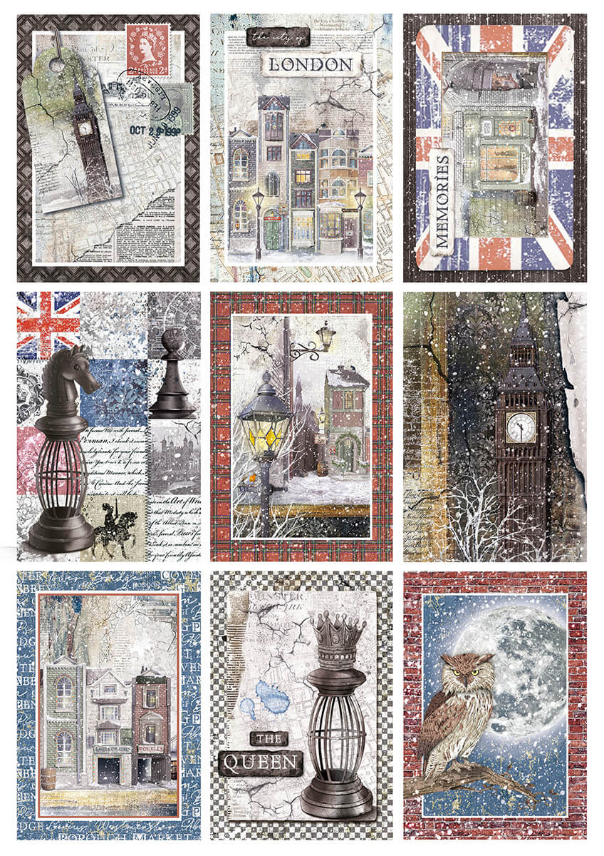 London's Calling Blocs Créatifs A4 9/Paquet + 1 feuille deluxe offerte