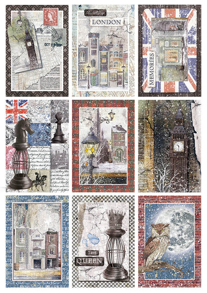 London's Calling Blocs Créatifs A4 9/Paquet + 1 feuille deluxe offerte