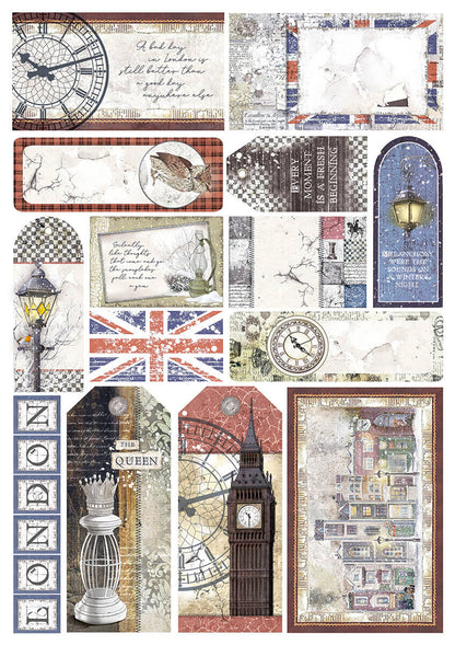 London's Calling Blocs Créatifs A4 9/Paquet + 1 feuille deluxe offerte