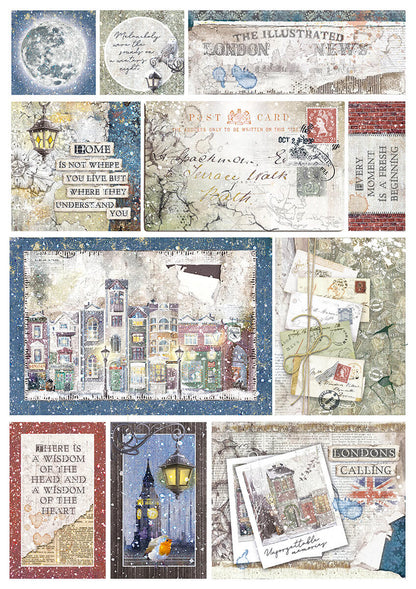London's Calling Blocs Créatifs A4 9/Paquet + 1 feuille deluxe offerte