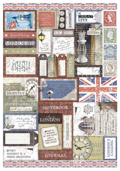 London's Calling Blocs Créatifs A4 9/Paquet + 1 feuille deluxe offerte