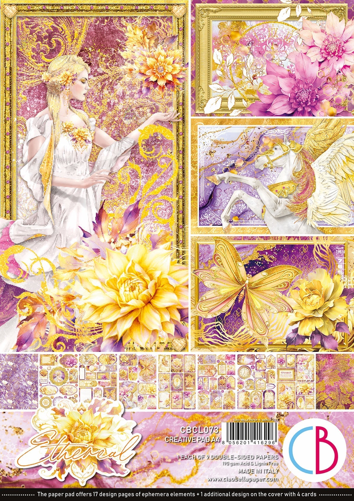 Bloc de création Ethereal A4 9 feuilles/paquet