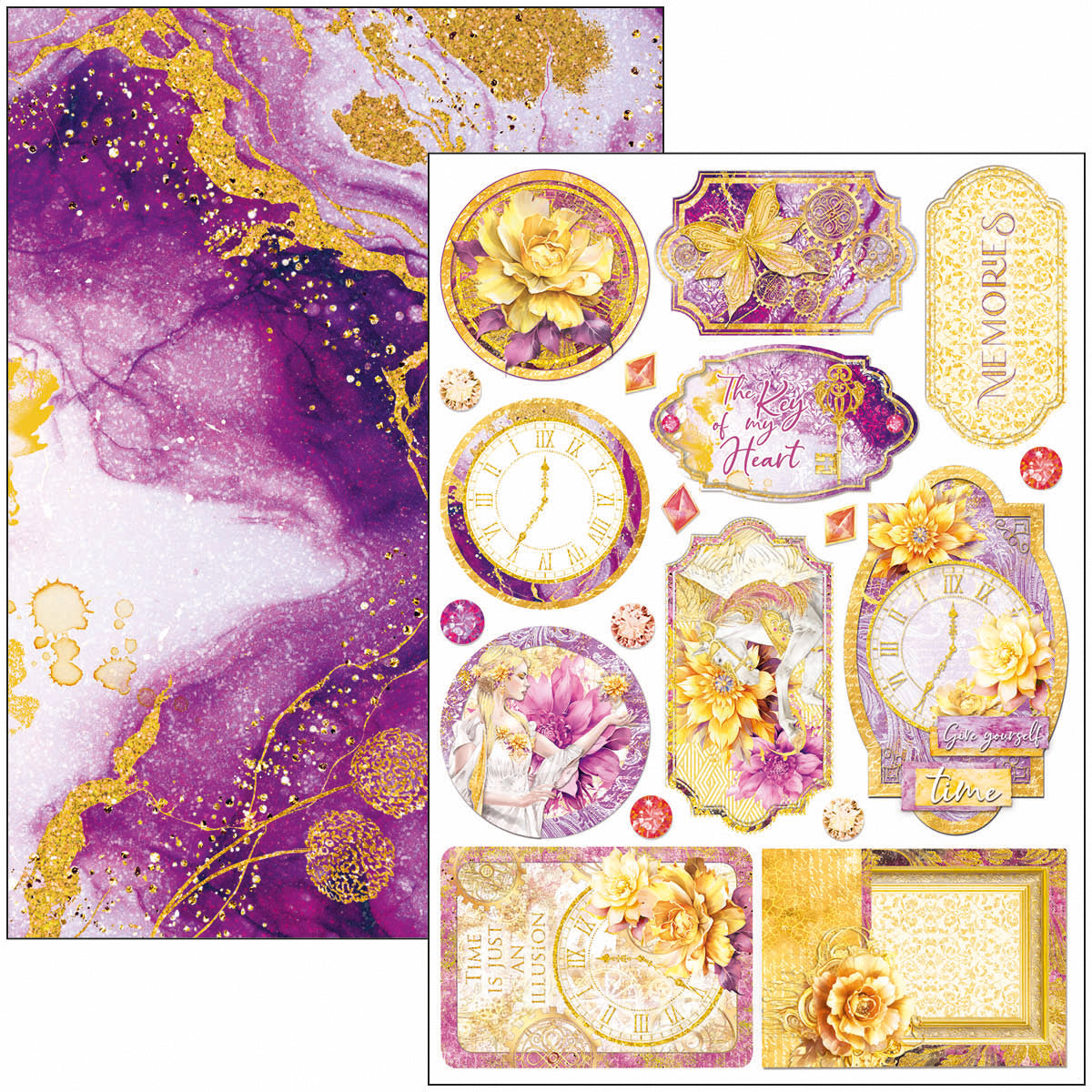 Bloc de création Ethereal A4 9 feuilles/paquet