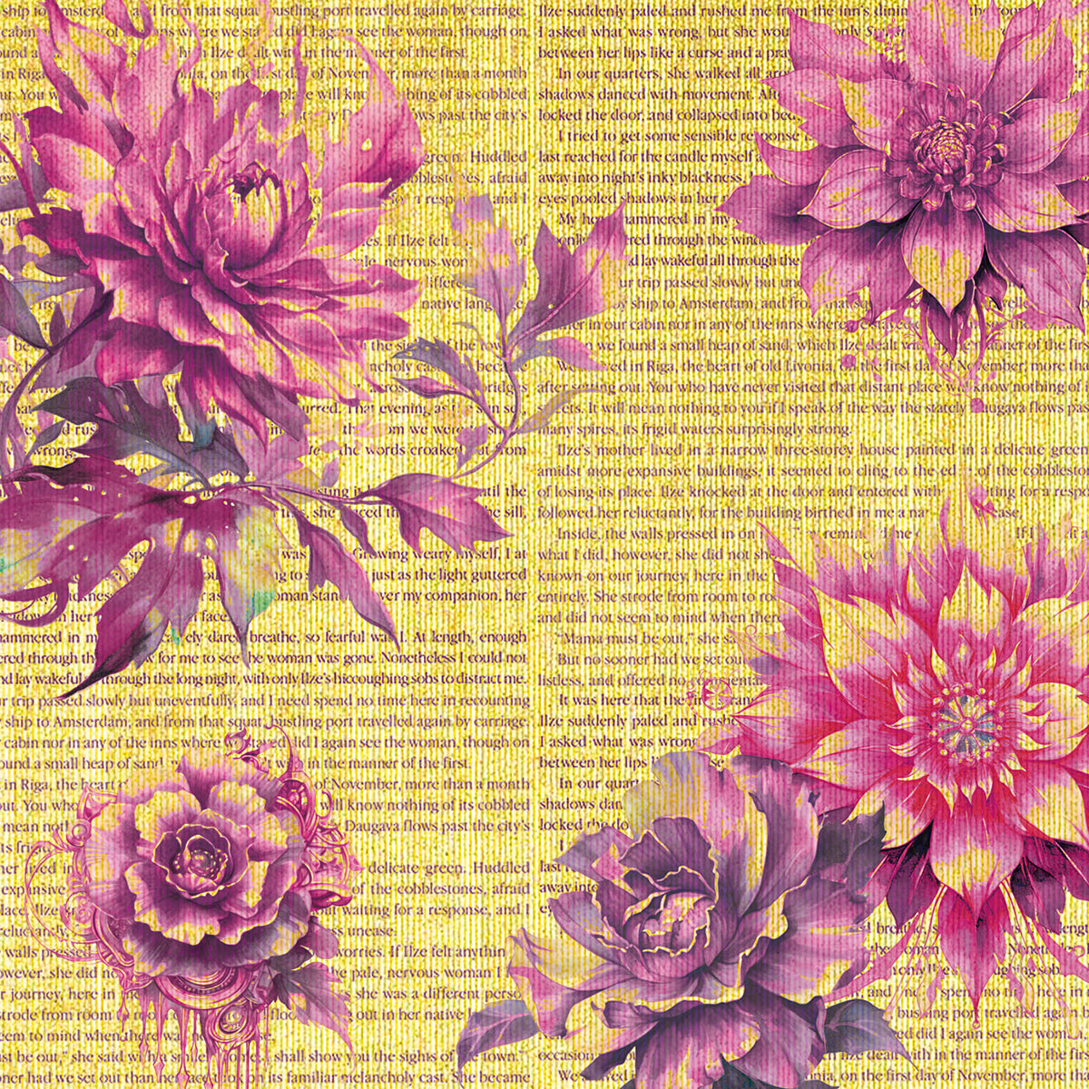 Papier Éthéré De Luxe Or 15x15cm 5/Paquet