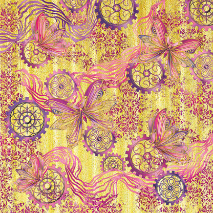 Papier Éthéré De Luxe Or 15x15cm 5/Paquet