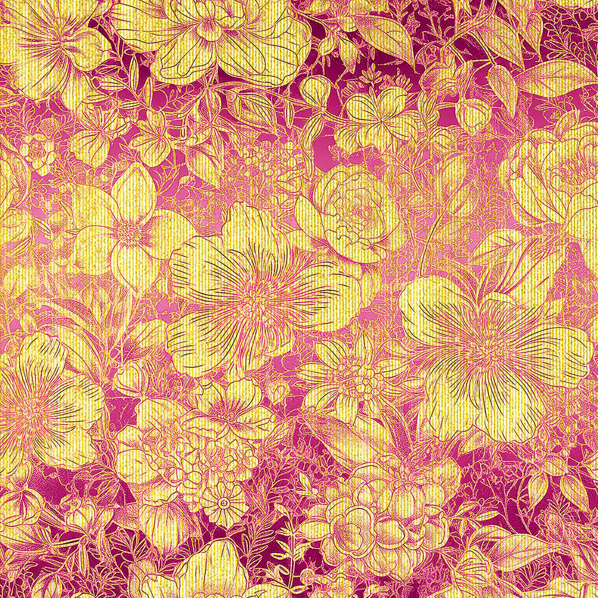 Papier Éthéré De Luxe Or 15x15cm 5/Paquet