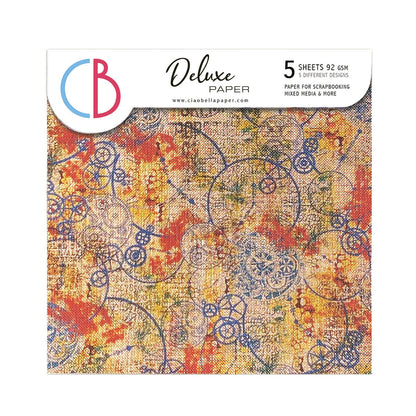 Papier corail de luxe Cuivre 15x15cm 5/Paq